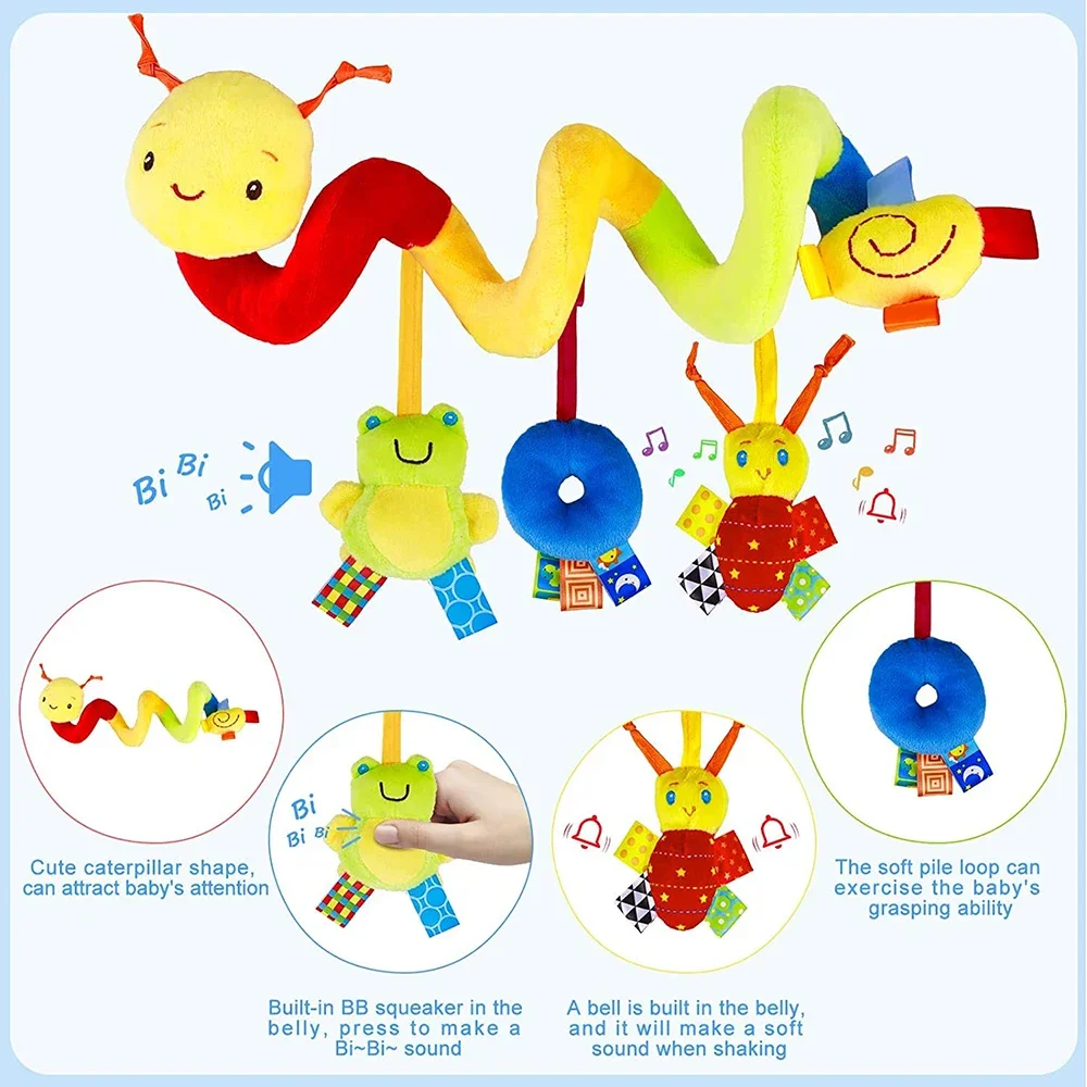 Kids Toys New Born - ألعاب عربة الأطفال الحلزونية لحديثي الولادة
