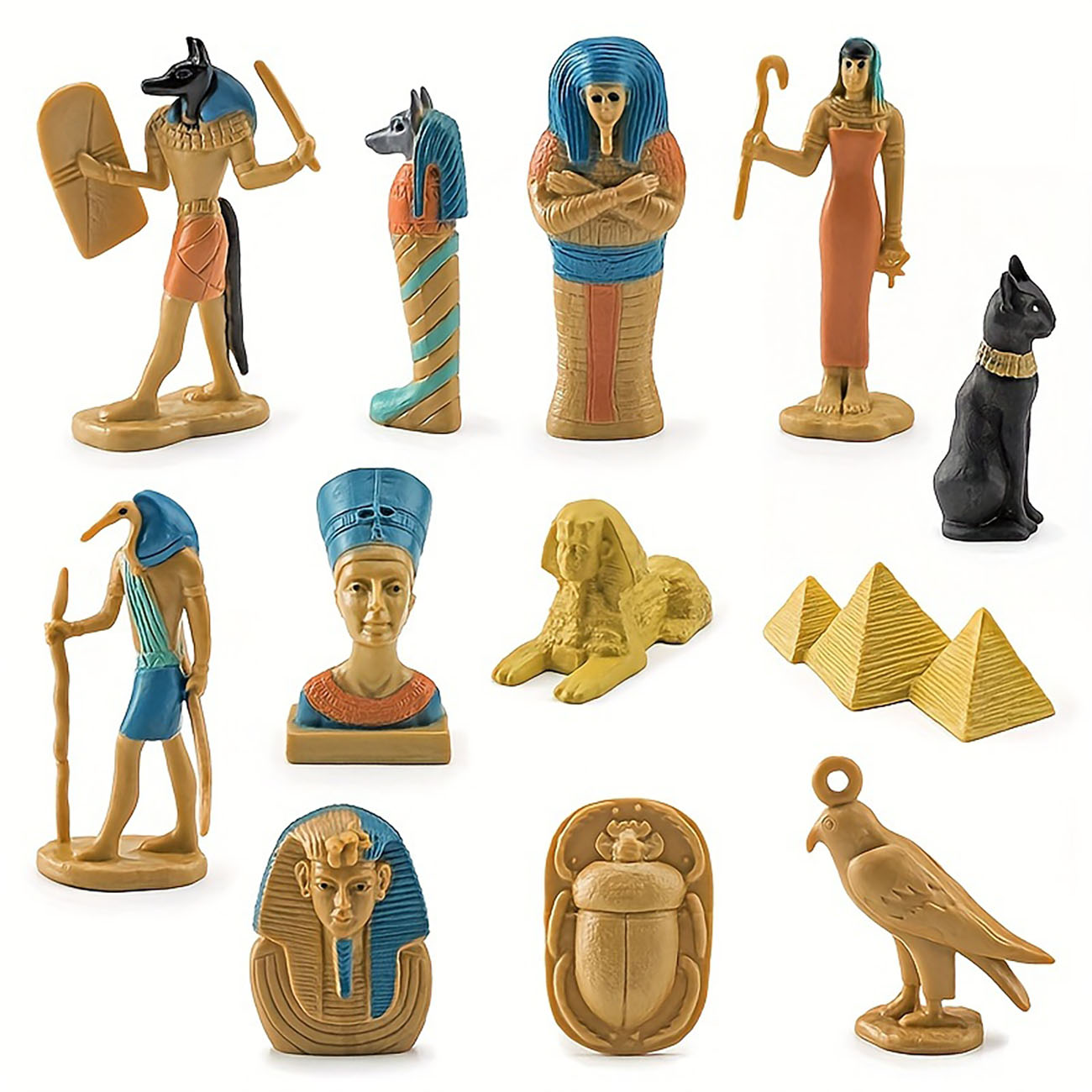 Kids Toys Egypt - مجموعة من 12 نموذج هرمي مصري