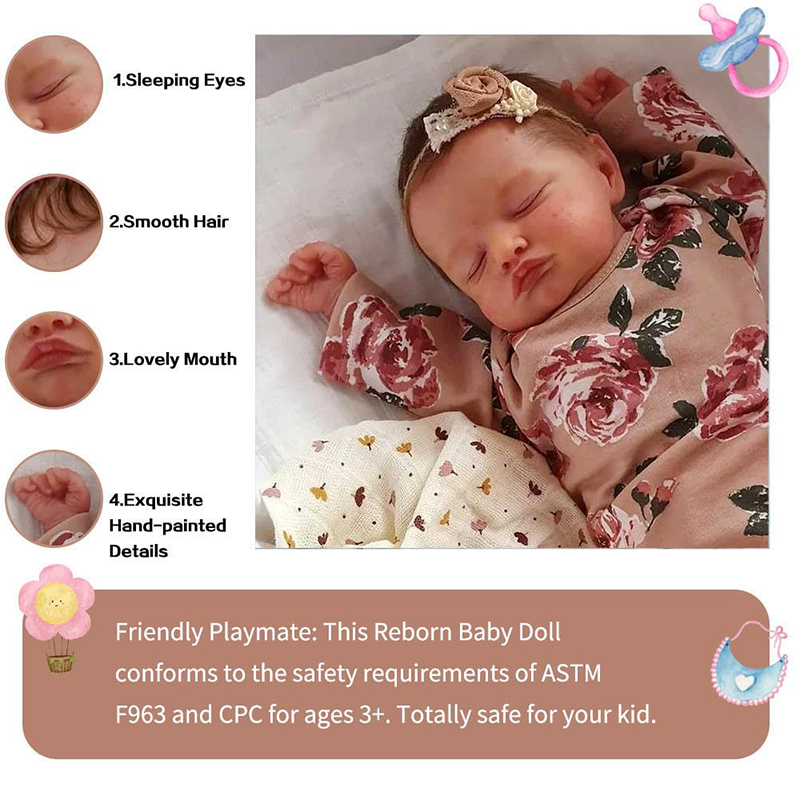Kids Toys New Born - 19 بوصة تولد من جديد بيبي