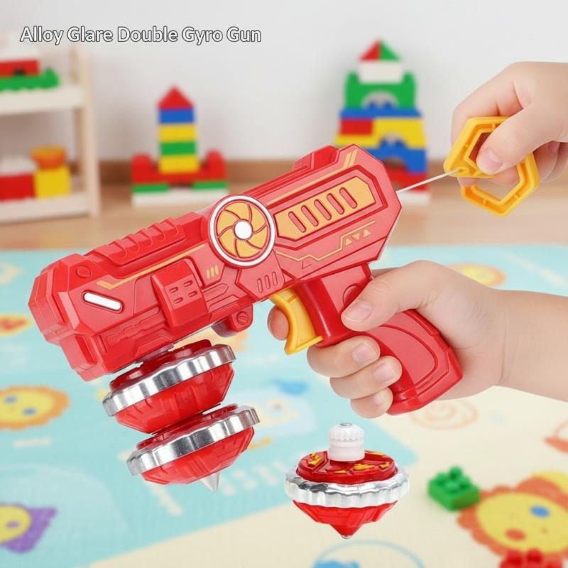 Spin Top Gyro Toy - لعبة جيروسكوب بإضاءة LED من السبائك