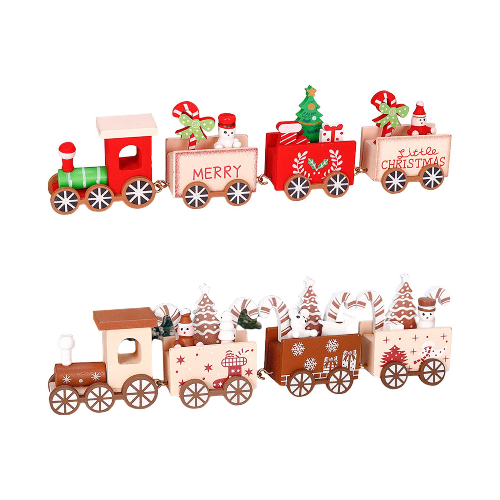 قطار خشبي عيد الميلاد زخرفة دي - مراجعة Top Kids Xmas Toys وسعره