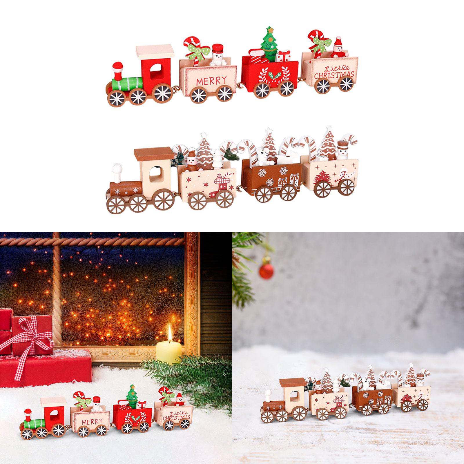 قطار خشبي عيد الميلاد زخرفة دي - مراجعة Top Kids Xmas Toys وسعره