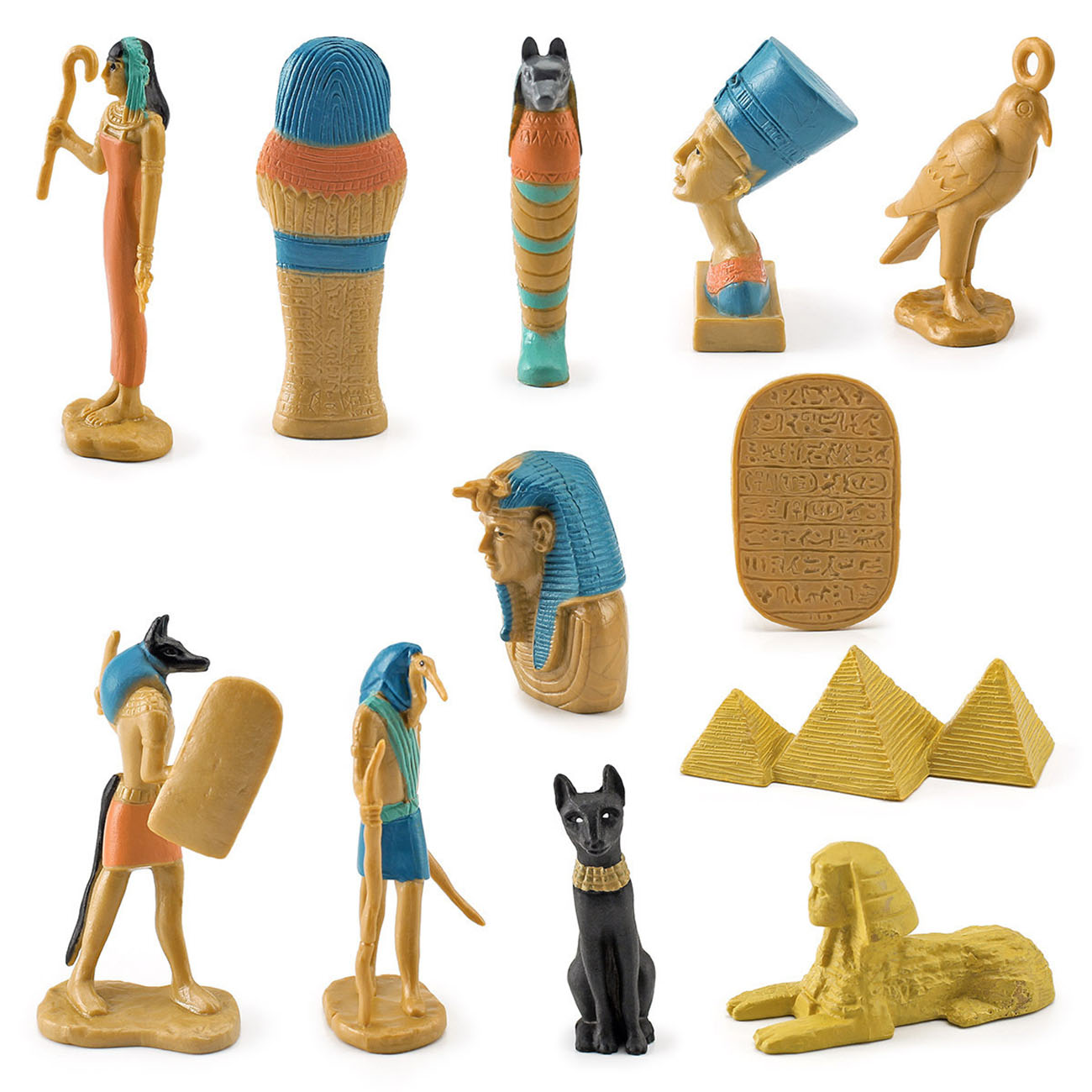 مجموعة من 12 نموذج هرمي مصري ل - مراجعة Kids Toys Egypt وسعره