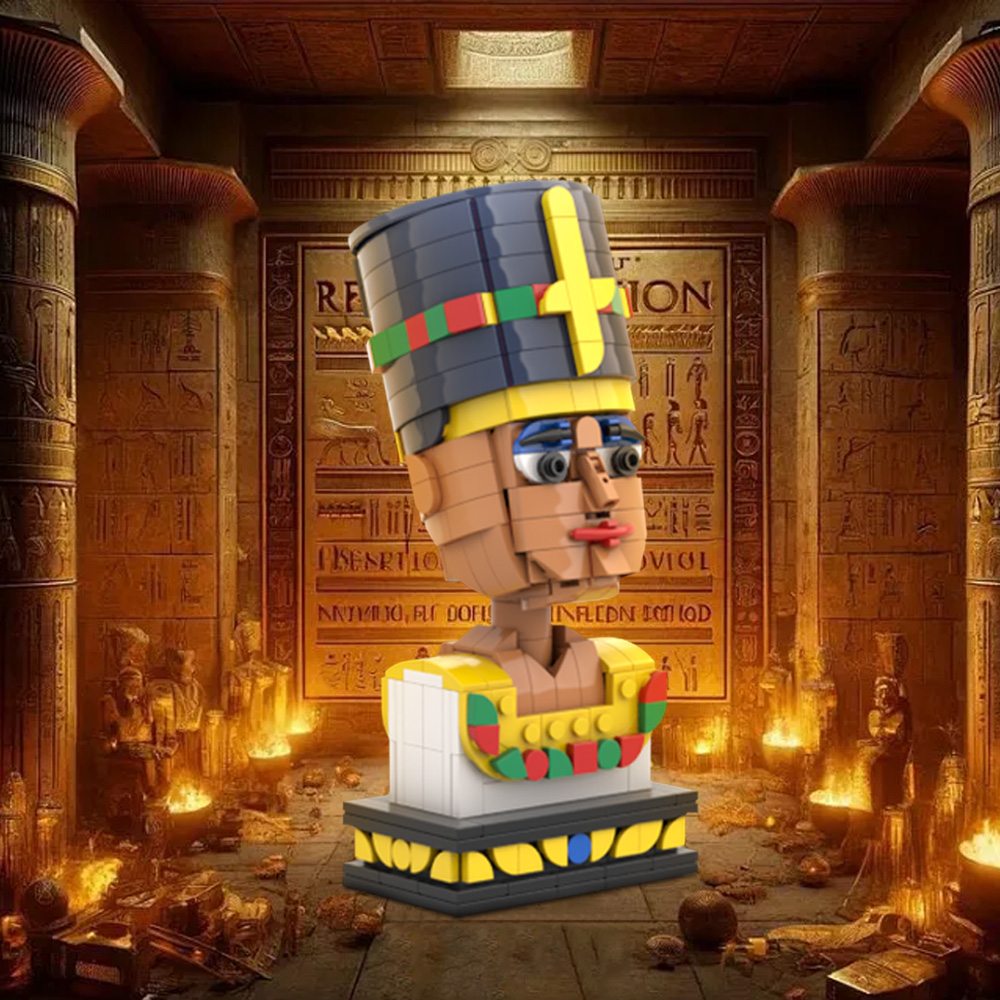 MOC نفرتيتي مصر الملكة اللبنات - مراجعة Kids Toys Egypt وسعره